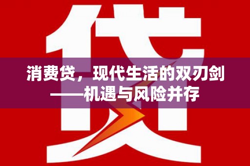 贵德消费贷，现代生活的双刃剑——机遇与风险并存