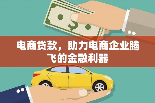 贵德电商贷款，助力电商企业腾飞的金融利器
