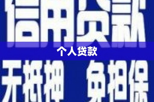 贵德个人贷款