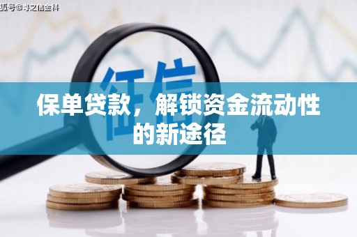 贵德保单贷款，解锁资金流动性的新途径