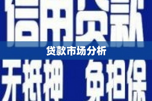 贵德贷款市场分析