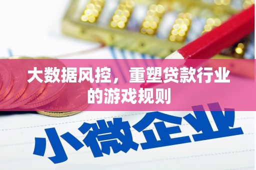 贵德大数据风控，重塑贷款行业的游戏规则