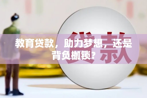 贵德教育贷款，助力梦想，还是背负枷锁？