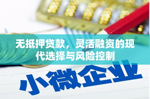 贵德无抵押贷款，灵活融资的现代选择与风险控制