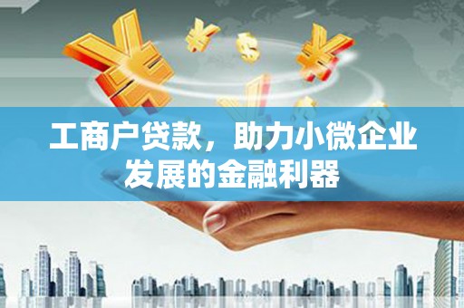 贵德工商户贷款，助力小微企业发展的金融利器