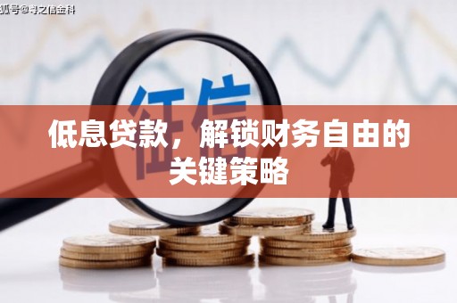 贵德低息贷款，解锁财务自由的关键策略