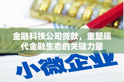 贵德金融科技公司贷款，重塑现代金融生态的关键力量