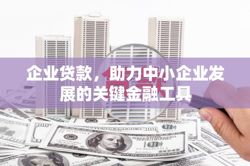 贵德企业贷款，助力中小企业发展的关键金融工具