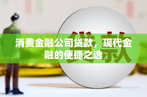贵德消费金融公司贷款，现代金融的便捷之选