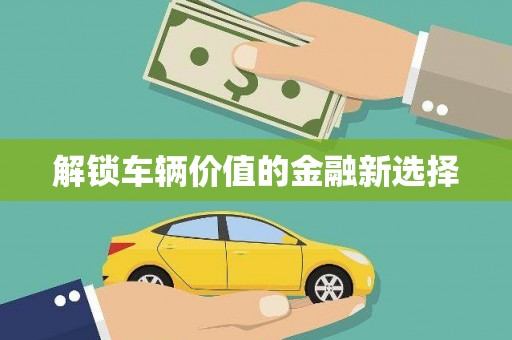 贵德解锁车辆价值的金融新选择