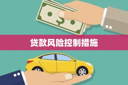 贵德贷款风险控制措施
