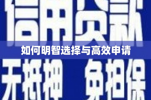 贵德如何明智选择与高效申请