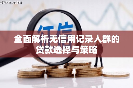 贵德全面解析无信用记录人群的贷款选择与策略