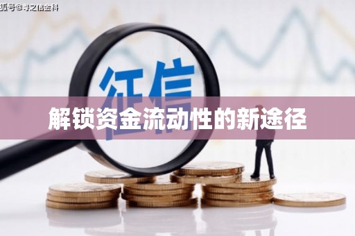 贵德解锁资金流动性的新途径